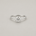 Radiant Six-Prong Solitaire Ring