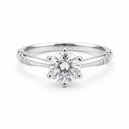 Radiant Six-Prong Solitaire Ring