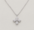 Radiant Four-Petal Flower Necklace