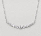 Sophisticated Emerald-Cut Crystal Necklace