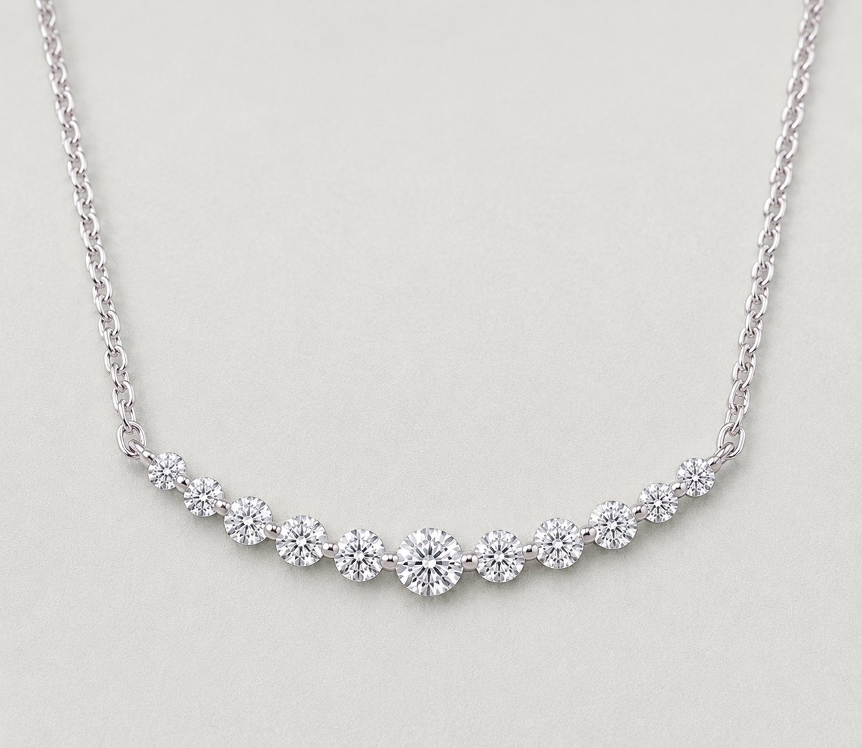 Sophisticated Emerald-Cut Crystal Necklace