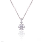 Radiant Silver Shooting Star Necklace – Ethereal Celestial Sparkle
