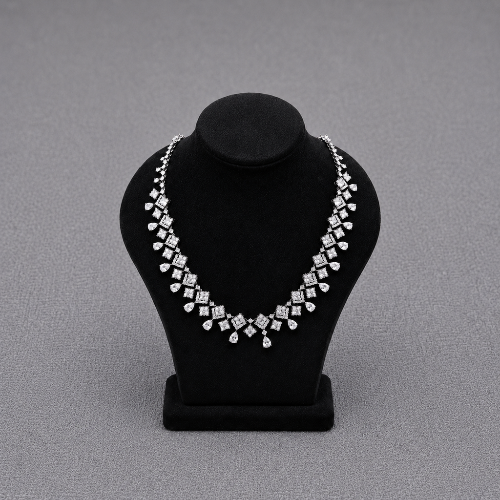 Radiant Square and Pear-Cut Crystals Set
