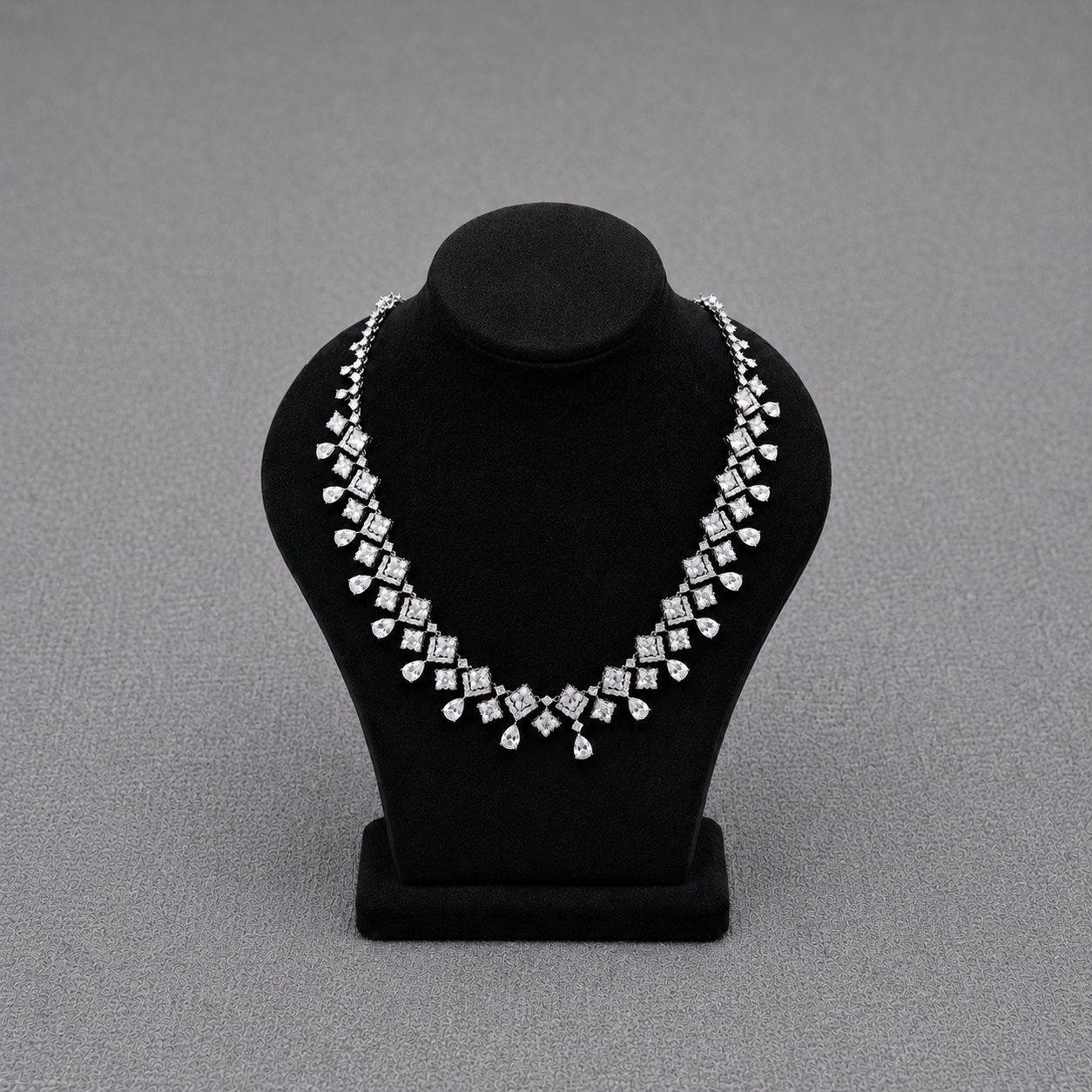 Radiant Square and Pear-Cut Crystals Set