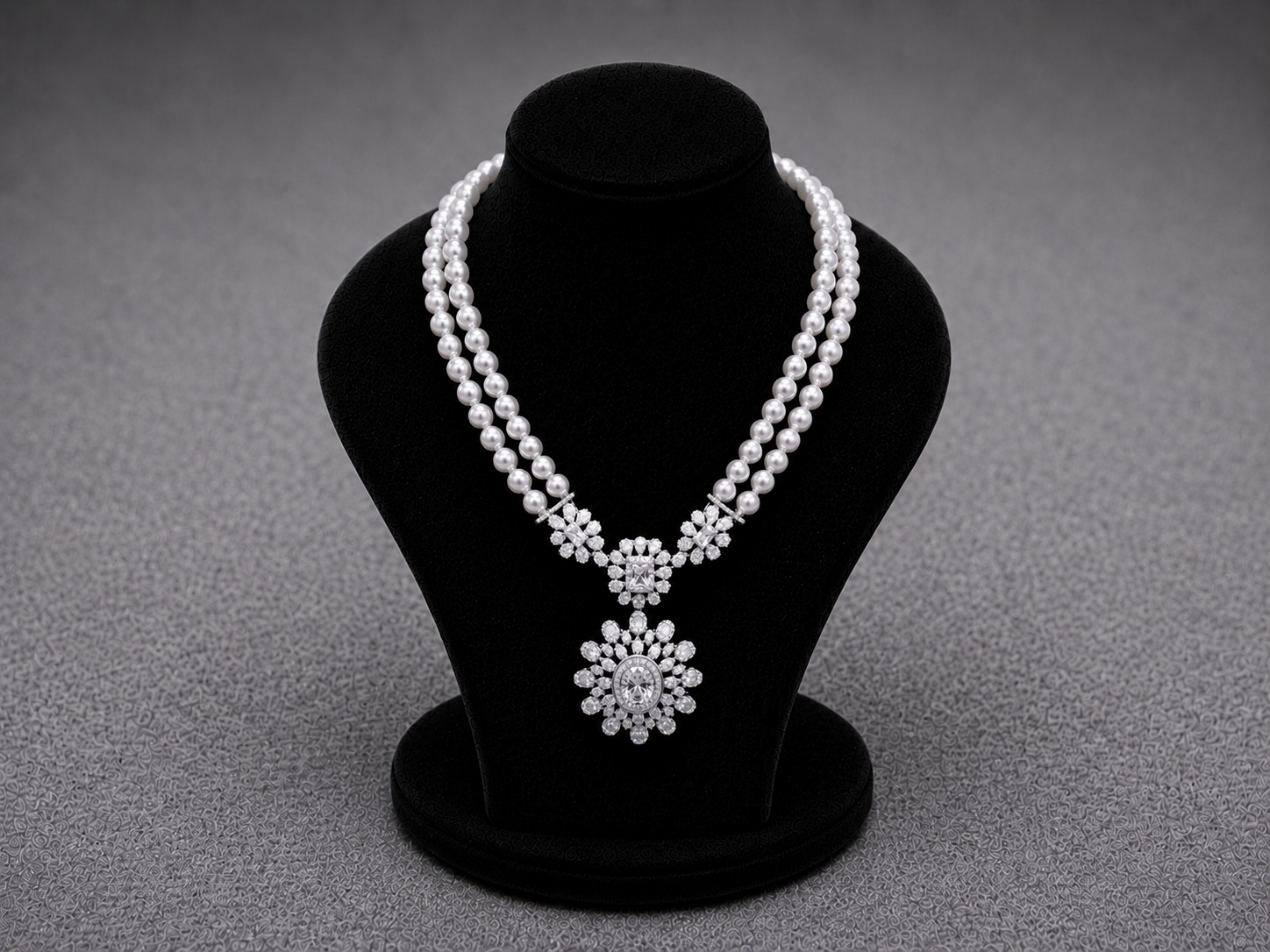 Double-Strand Pearl Jewelry Set