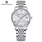 Pagani Design 1759 Men’s Automatic Pilot Watch Stainless Steel – Seiko NH35 Movement, Sapphire Glass & 100M Waterproof White Dial