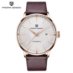 Pagani Design PD-2770 Men’s Automatic Watch – Classic Stainless Steel Mechanical Wristwatch with Date White Dial