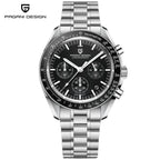 Pagani Design V6 Men’s Watch – VK63 Quartz Chronograph Stainless Steel - PD 1701 - Black Dial
