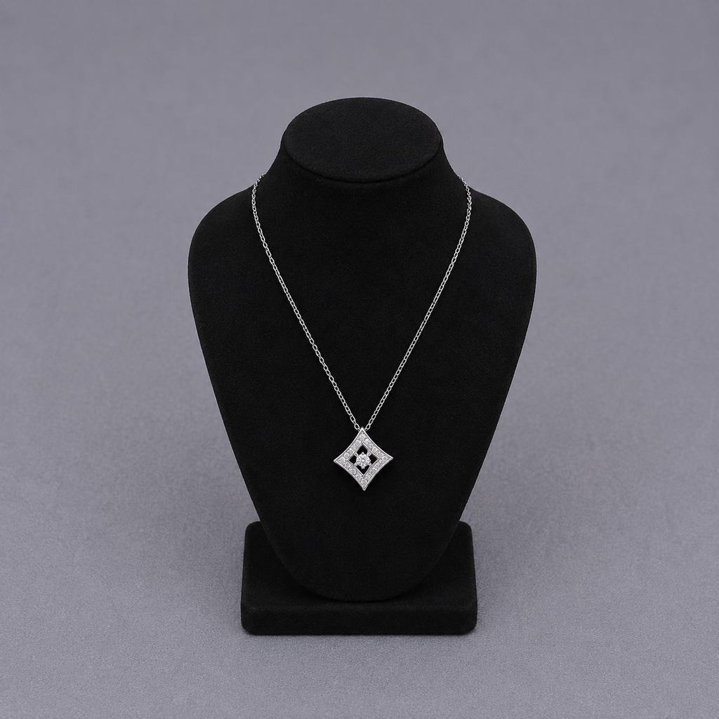 Geometric Rhombus Cut-Out Jewelry Set