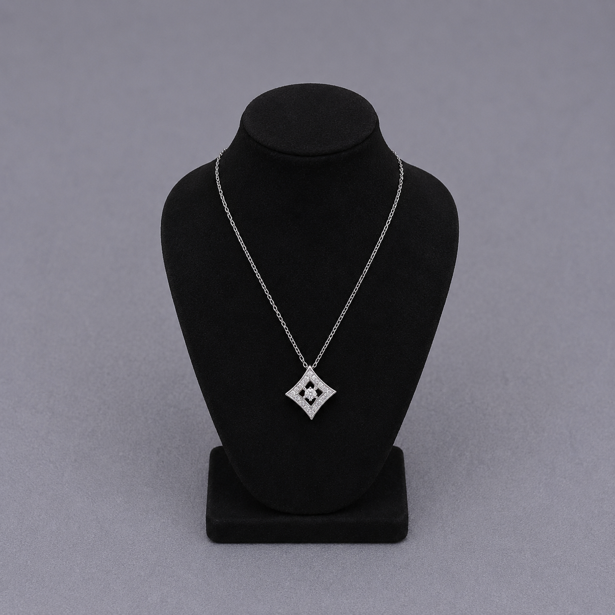 Geometric Rhombus Cut-Out Jewelry Set