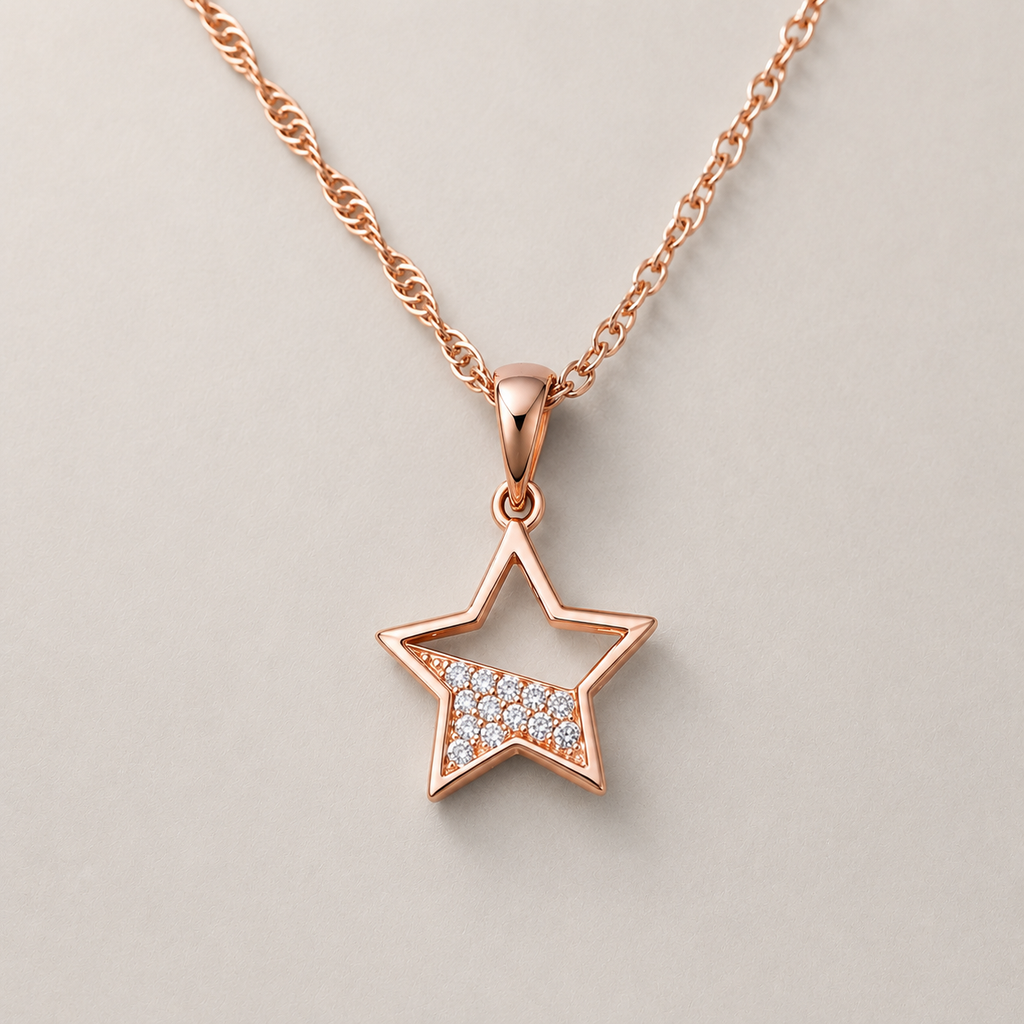 Pavé Celestial Star Necklace
