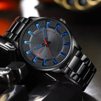 CURREN 8406 Men Watch Stainless Steel  Water Resistant Quartz Watche Gray