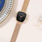 Hannah Martin 1251 Women’s Fashion Watch – Stainless Steel, Japan Quartz & Waterproof Rose Gold and Black