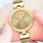 HANNAH MARTIN 1571 Women’s Fashion Watch – Unique Simple Design with Japanese Quartz & Stainless Steel Gold