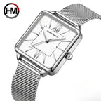 Hannah Martin 1082 Women’s Square Watch – Casual Quartz Wristwatch with Japanese Movement