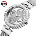 HANNAH MARTIN 1571 Women’s Fashion Watch – Unique Simple Design with Japanese Quartz & Stainless Steel Silver