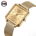 Hannah Martin 1082 Women’s Square Watch – Casual Quartz Wristwatch with Japanese Movement