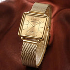 Hannah Martin 1082 Women’s Square Watch – Casual Quartz Wristwatch with Japanese Movement