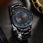 CURREN 8406 Men Watch Stainless Steel  Water Resistant Quartz Watche Gray