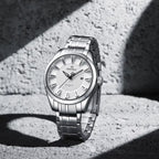 NAVIFORCE 8032 Men’s Stainless Steel Watch – Original Quartz Business Wristwatch - Silver and White