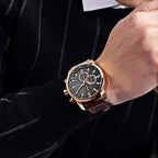 CURREN  8291 Watch for Men Japan Quartz Movement Leather Strap  Casual Sport Waterproof Brown
