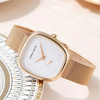 Hannah Martin 1251 Women’s Fashion Watch – Stainless Steel, Japan Quartz & Waterproof Rose Gold and White