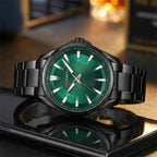CURREN 8424 Green Men's Stainless Steel Quartz Wristwatch