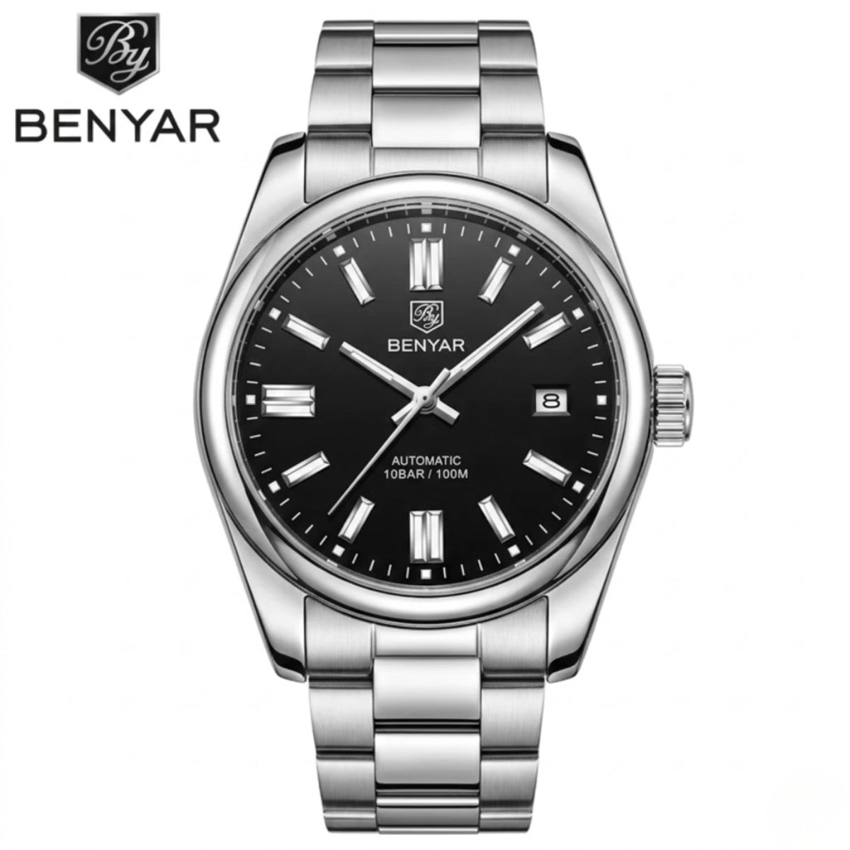 BENYAR 5185 Men’s Automatic Mechanical Classic Black Dial “Oyster Perpetual” Inspired Watch