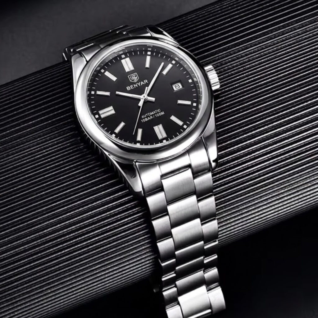 BENYAR 5185 Men’s Automatic Mechanical Classic Black Dial “Oyster Perpetual” Inspired Watch