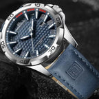 NAVIFORCE 8023 Men’s Original Fashion Watch – Waterproof Quartz Leather Wristwatch with Calendar Blue