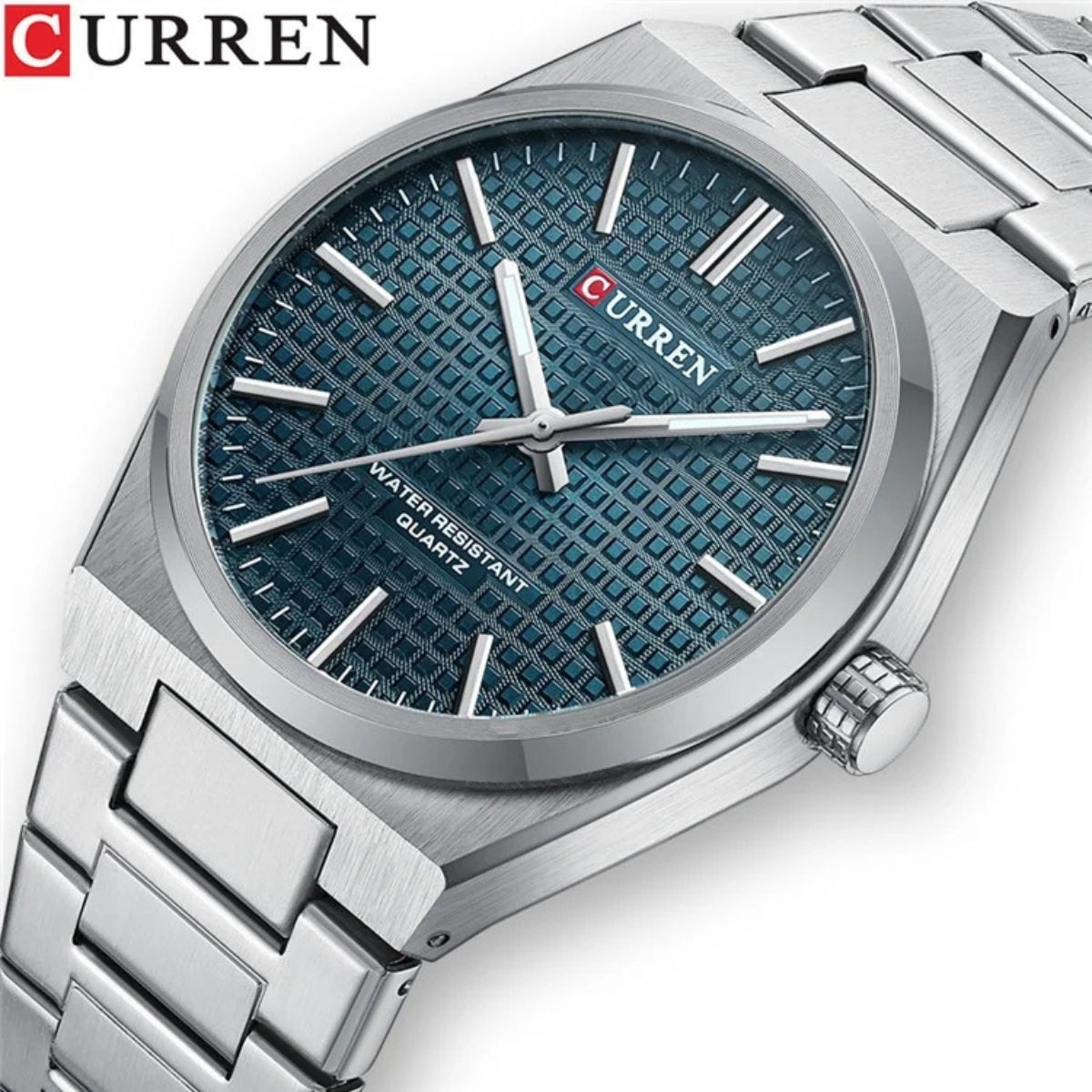 CURREN 8439 Men’s Luxury Watch – Japan Quartz Movement, Business & Sport Waterproof Wristwatch Blue dial