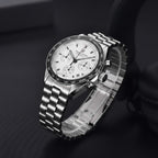 Pagani Design V6 Men’s Watch – VK63 Quartz Chronograph Stainless Steel - PD 1701 - White Dial