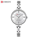 CURREN 9097 Women’s Luxury Fashion Watch – High-Quality Stainless Steel Quartz Wristwatch (3ATM Waterproof) Silver