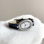 Scottie 9780 Women’s High-End Oval Watch – Elegant Leather Quartz Wristwatch for - Blue