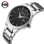Hannah Martin 17591 Ladies Japan Quartz Watch – New Design Stainless Steel Wristwatch with Calendar & Waterproof Silver and Black