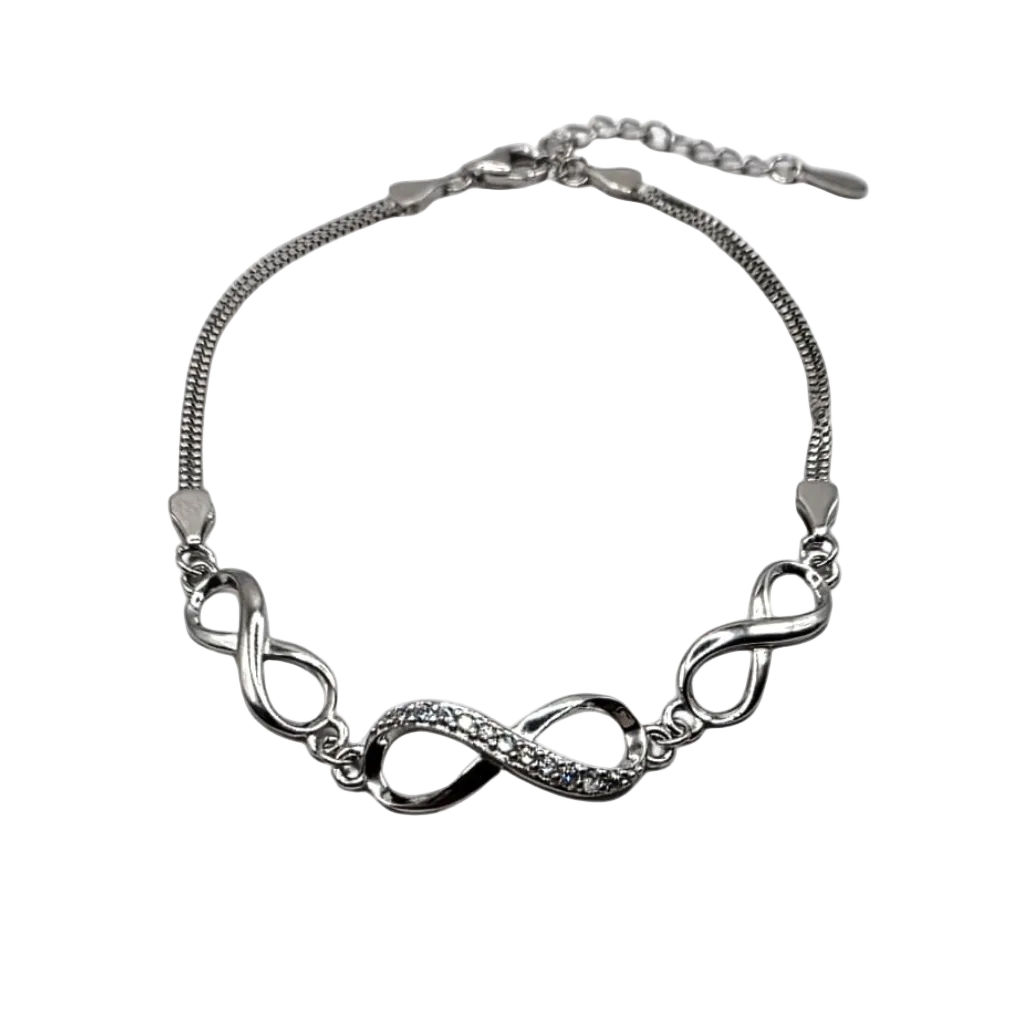Infinity Necklace & Multi-Link Bracelet Set