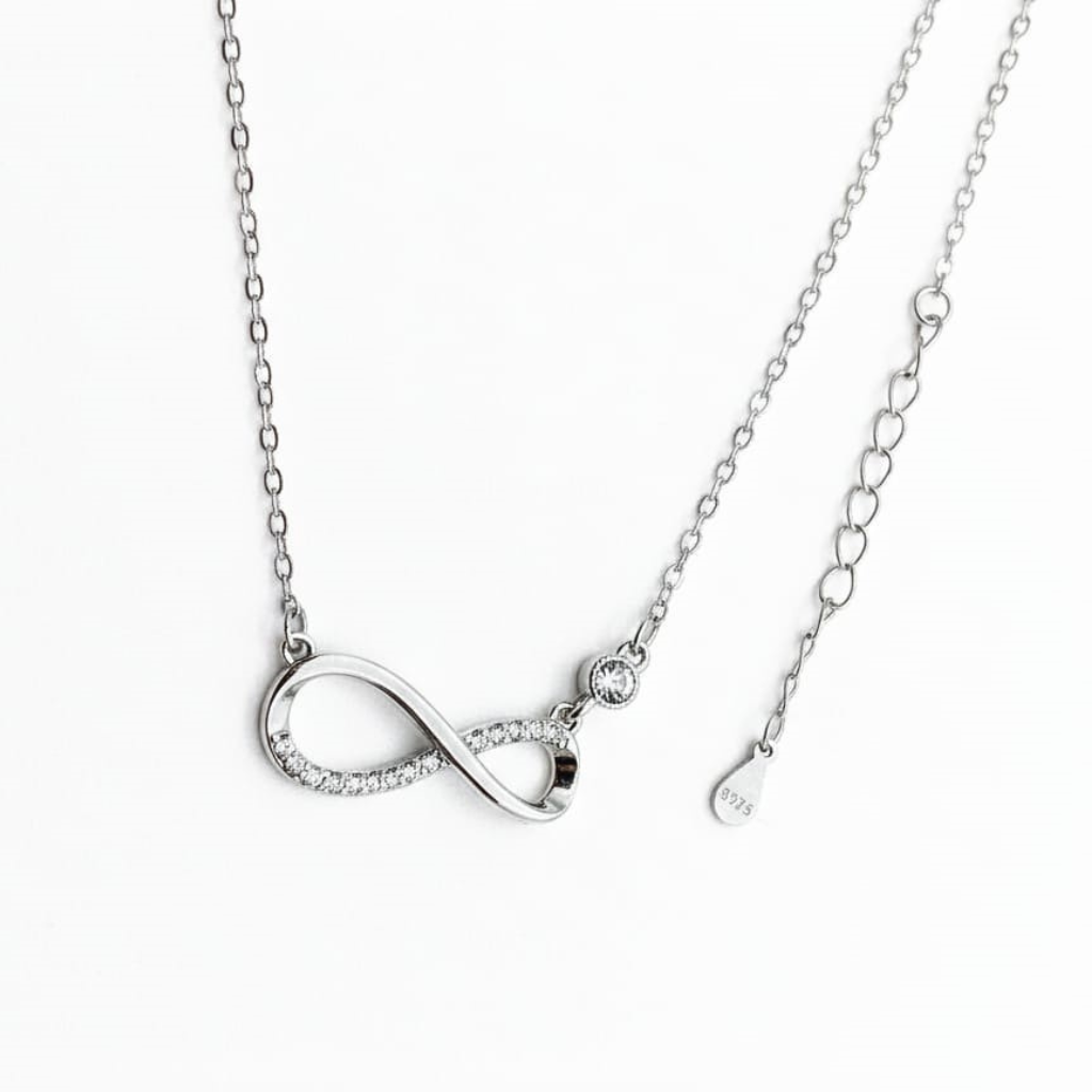 Infinity Necklace & Multi-Link Bracelet Set
