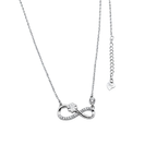 Infinity Blossom Necklace & Stud Earring Set