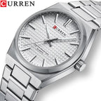 CURREN 8439 Men’s Luxury Watch – Japan Quartz Movement, Business & Sport Waterproof Wristwatch White dial