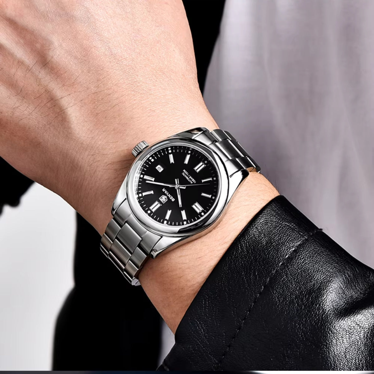 BENYAR 5185 Men’s Automatic Mechanical Classic Black Dial “Oyster Perpetual” Inspired Watch