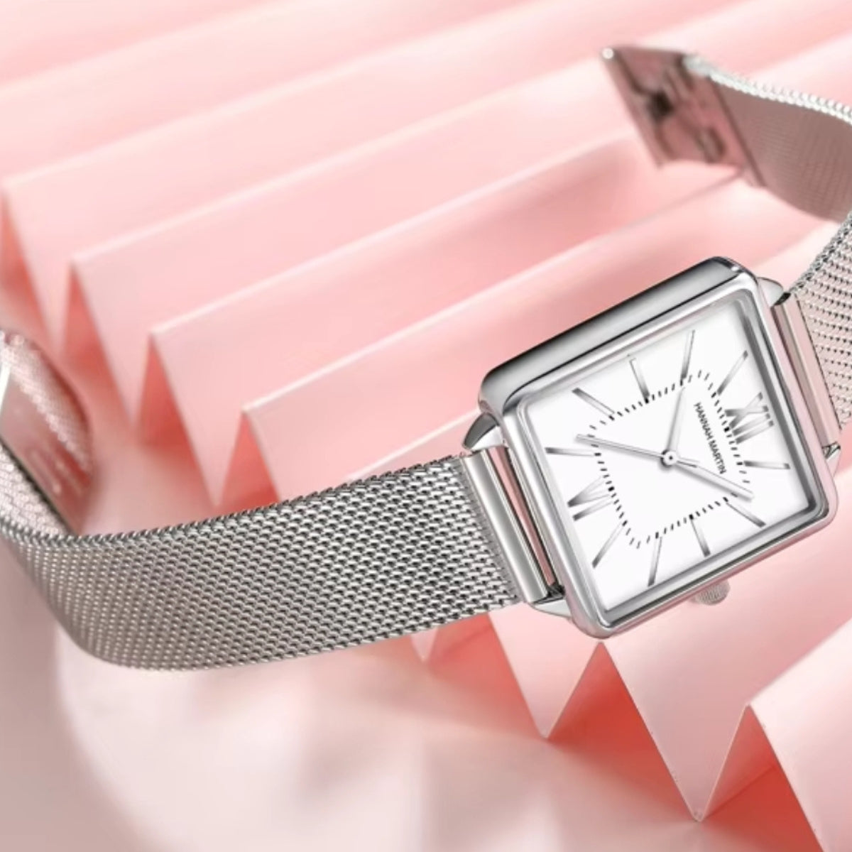 Hannah Martin 1082 Women’s Square Watch – Casual Quartz Wristwatch with Japanese Movement