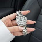 Scottie 9677 Women’s Gold Stainless Steel Watch – Waterproof Quartz Sport Wristwatch White