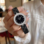 Scottie 9562 Women’s Luxury Fashion Watch –  Quartz Wristwatch with Shiny Leather Strap Black