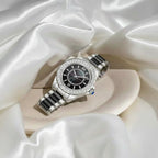 Scottie 9677 Women’s Gold Stainless Steel Watch – Waterproof Quartz Sport Wristwatch Black