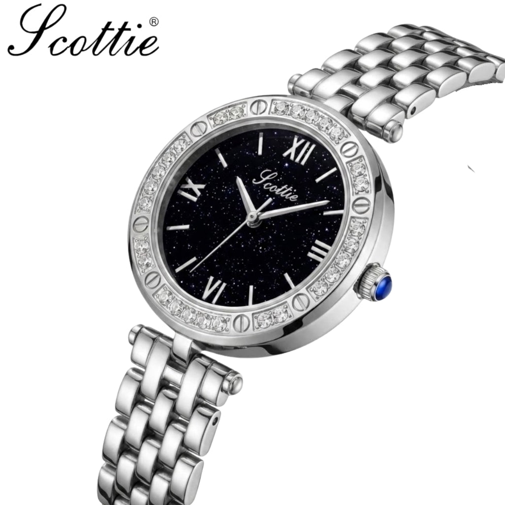 Scottie 9562 Women’s Luxury Fashion Watch –  Quartz Wristwatch White