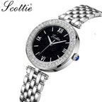 Scottie 9562 Women’s Luxury Fashion Watch –  Quartz Wristwatch White