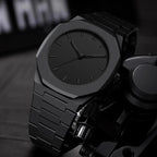 Nibosi 8102 Classic Men’s Watch - 40mm Ultra-Slim Polycarbon Quartz Movement with Premium Glass Dial Scale Black