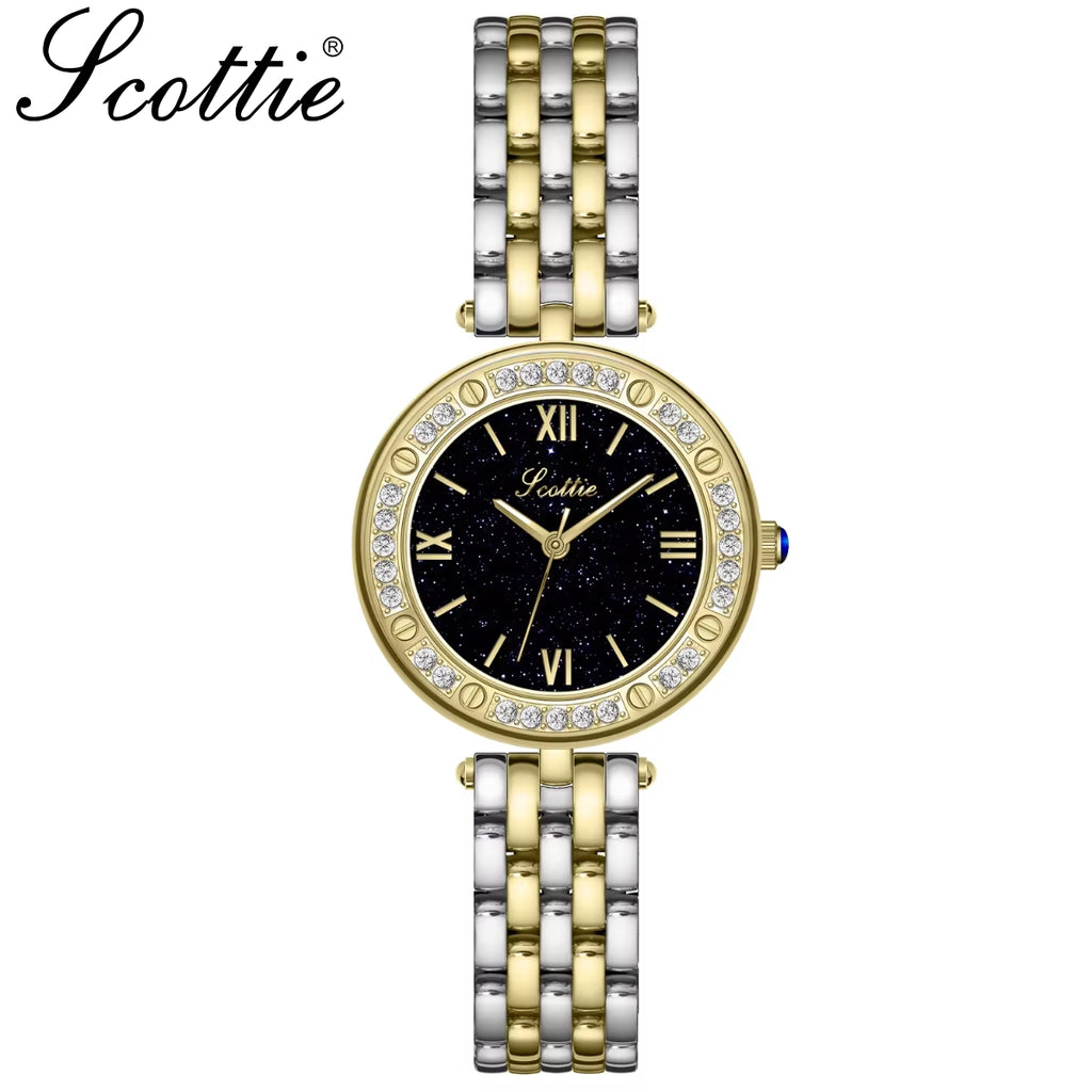 Scottie 9562 Women’s Luxury Fashion Watch – Quartz Wristwatch Gold