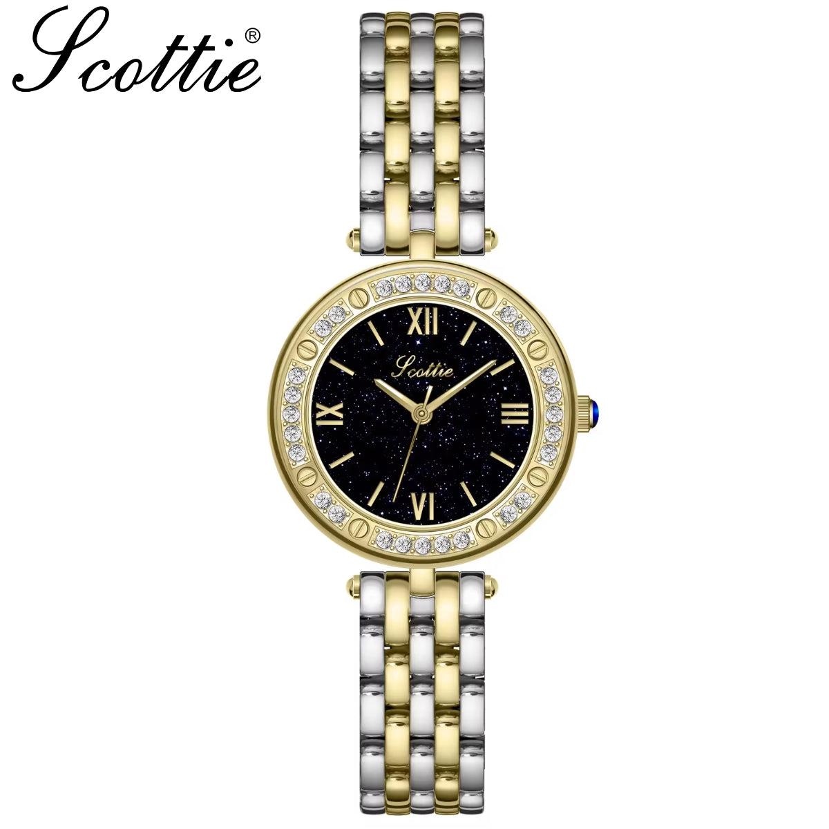 Scottie 9562 Women’s Luxury Fashion Watch – Quartz Wristwatch Gold