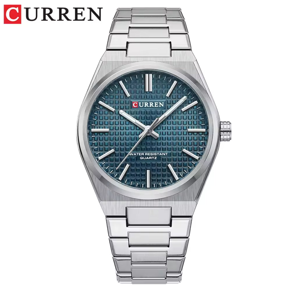 CURREN 8439 Men’s Luxury Watch – Japan Quartz Movement, Business & Sport Waterproof Wristwatch Blue dial